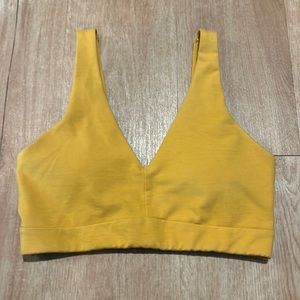 Mustard yellow Old navy active sports bra